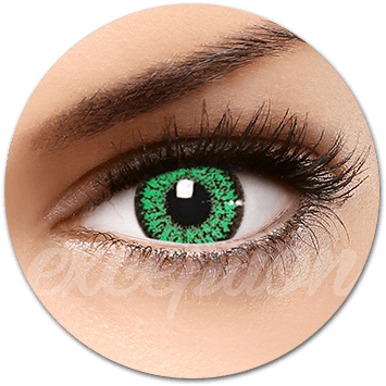 Calaview este o gama de lentile de contact cu doua culori, cu un inel exterior pentru definire.Aceste lentile de contact verzi sunt fermecatoare